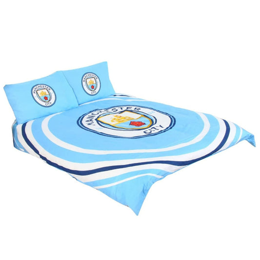 manchester city fc pulse double duvet cover set