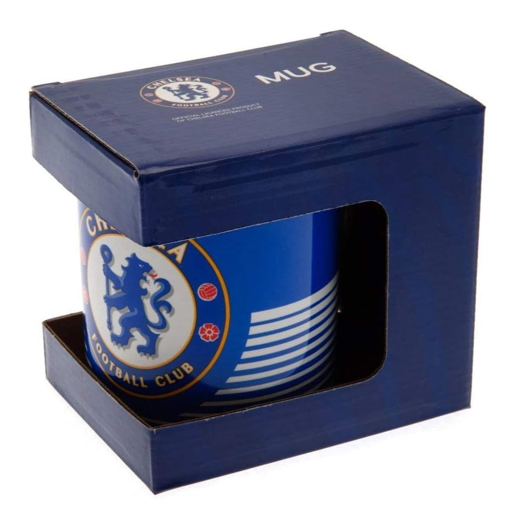chelsea fc linear ceramic mug
