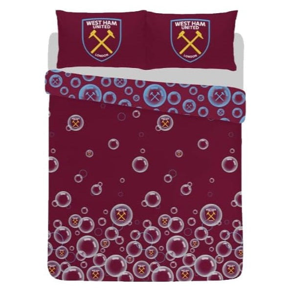 west ham united fc baubles king size duvet cover set 