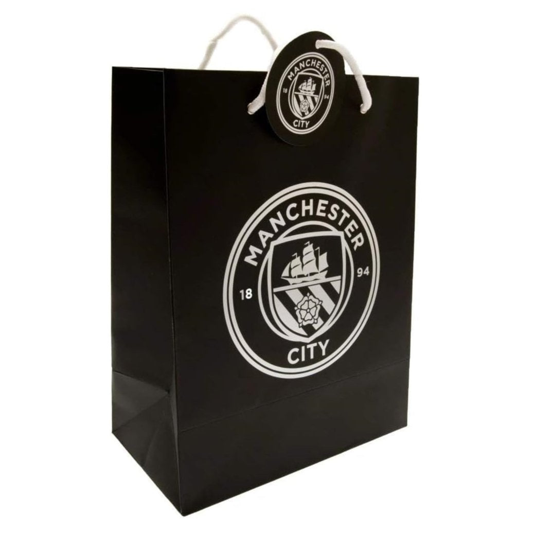 manchester city fc black gift bag