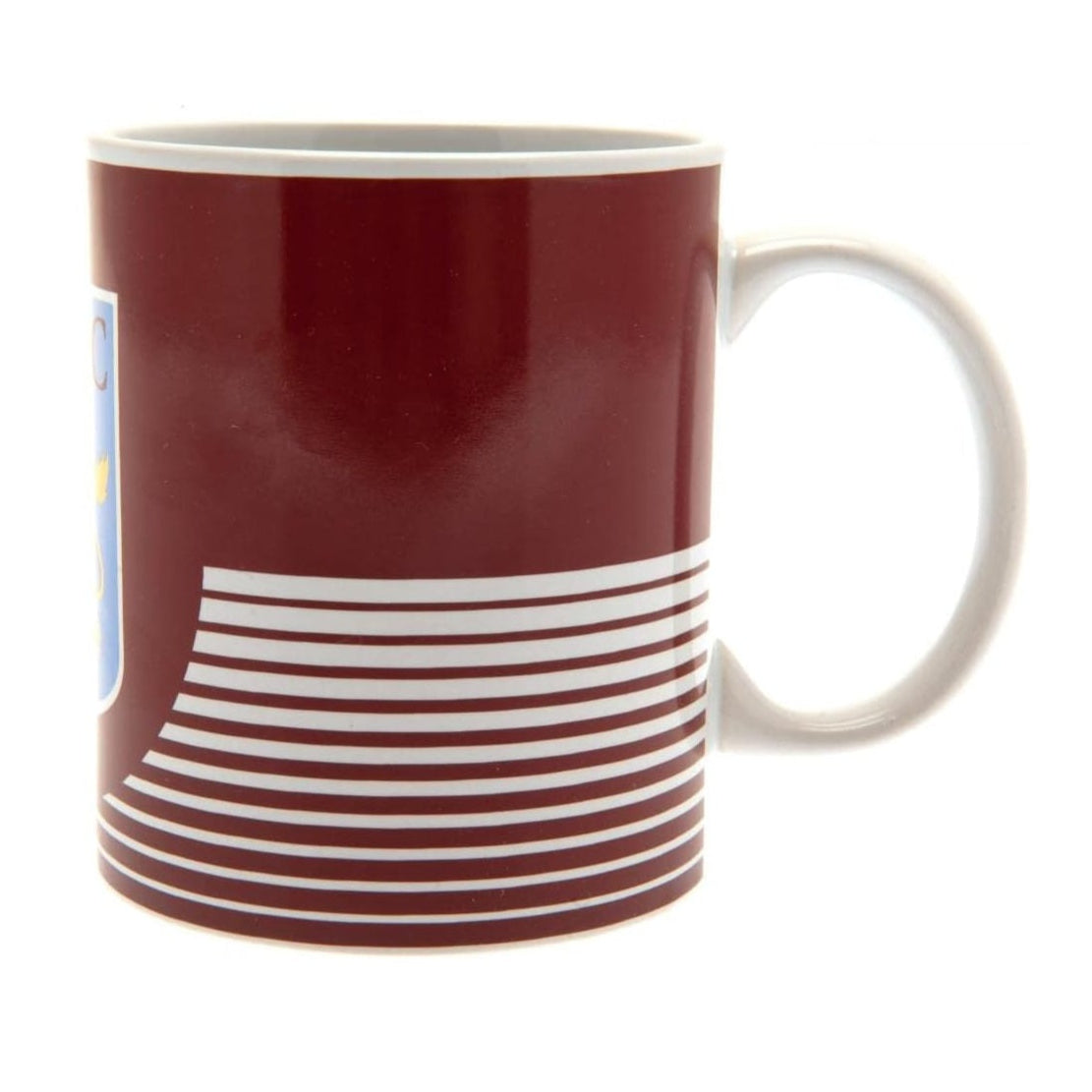 aston villa fc linear ceramic mug