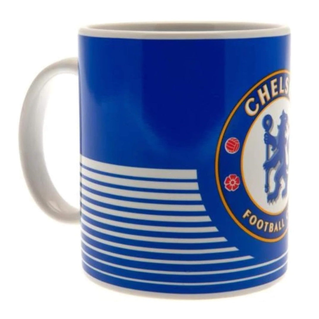 chelsea fc linear ceramic mug
