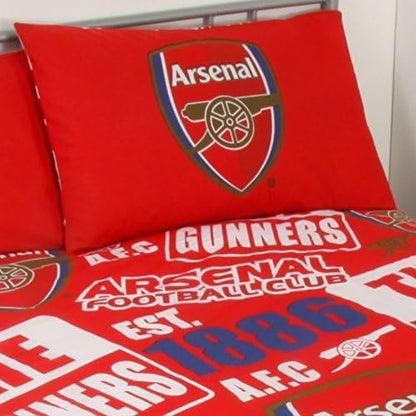 Arsenal FC Patch Double Duvet Cover Set