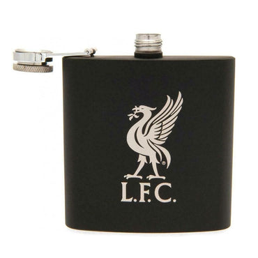liverpool fc black hip flask
