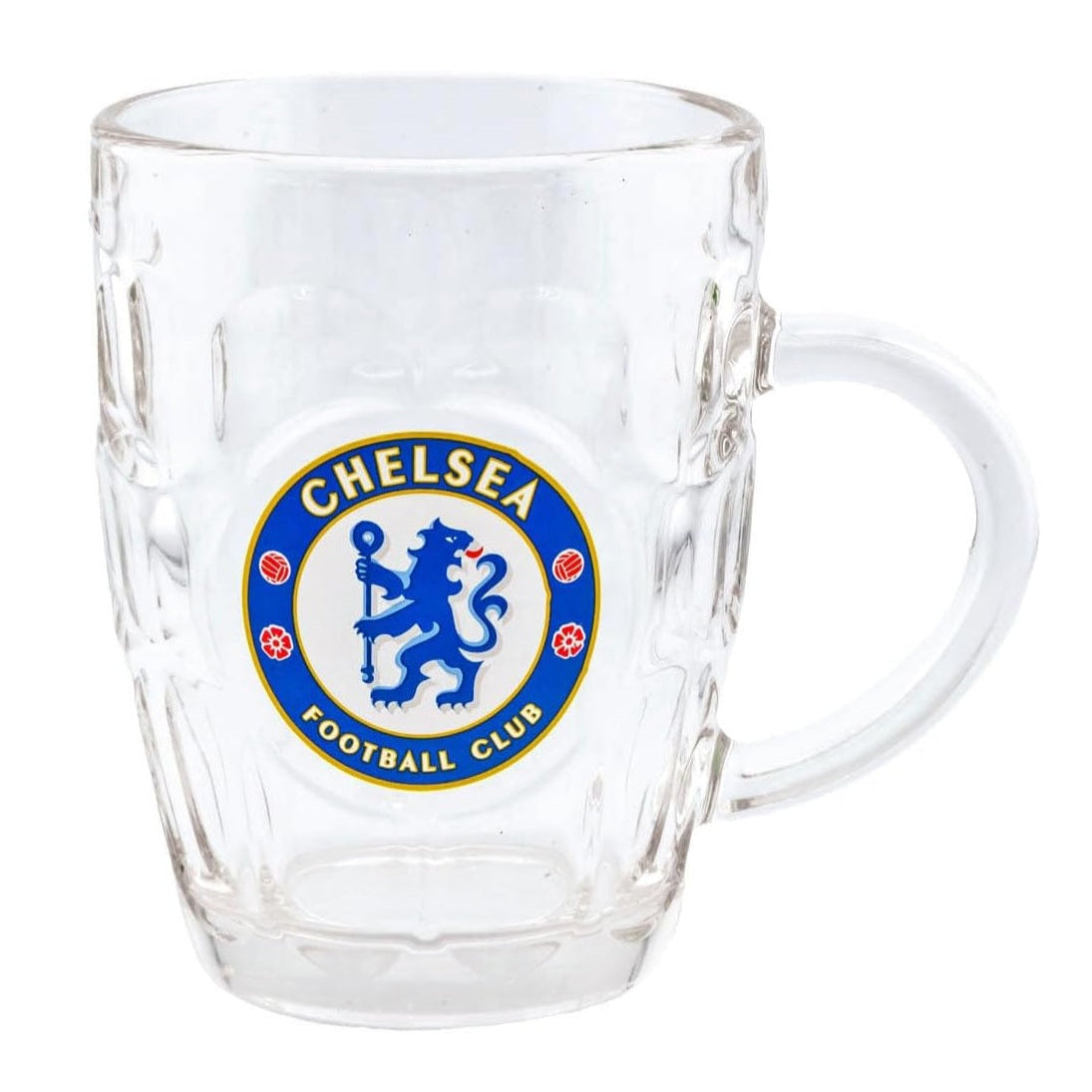 chelsea fc dimple tankard glass