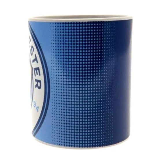 manchester city fc halftone mug