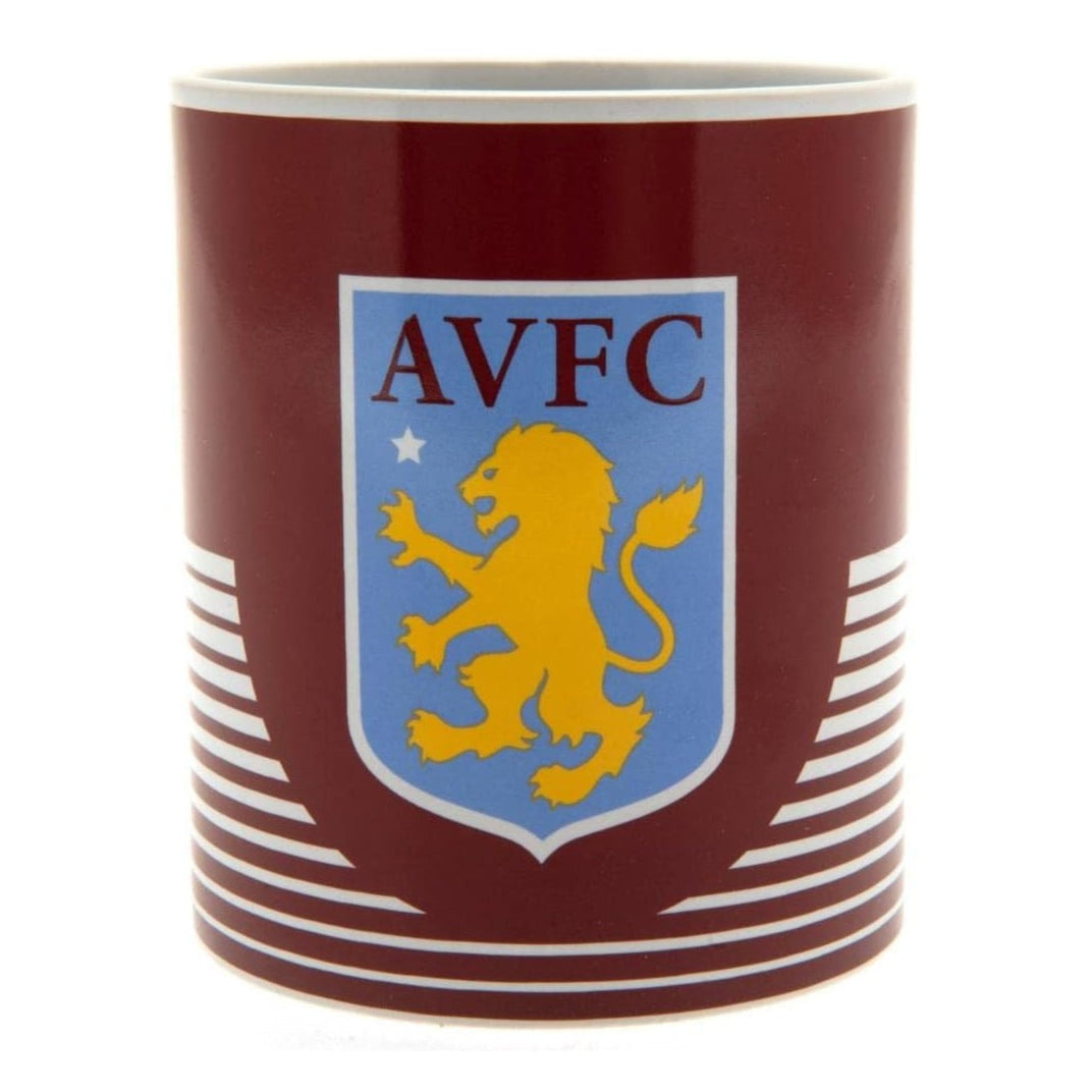 aston villa fc linear ceramic mug