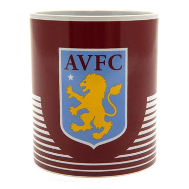 aston villa fc linear ceramic mug