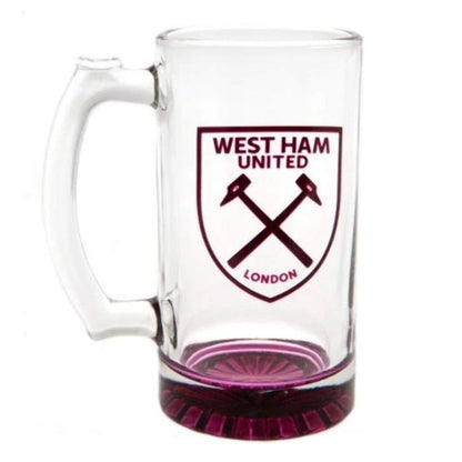 west ham united fc stein pint glass