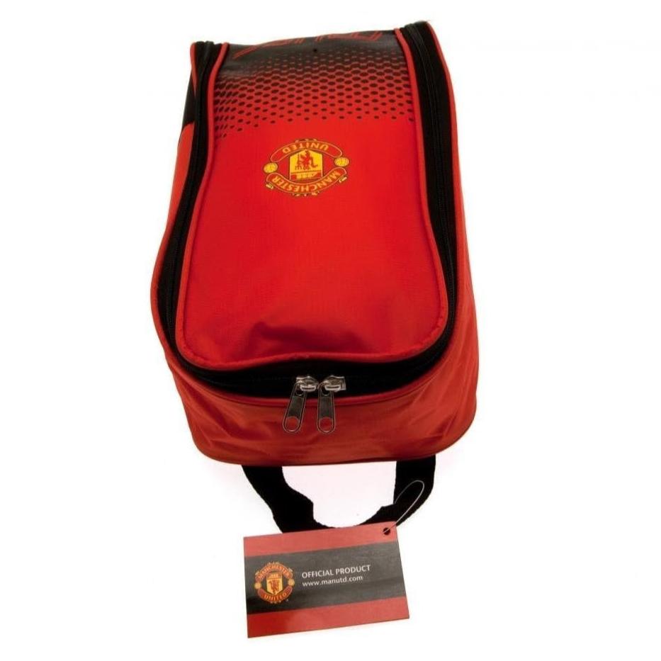 manchester united fc fade boot bag / shoe bag