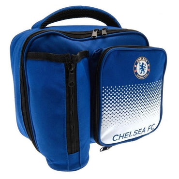 chelsea fc fade lunch bag with bottle holder