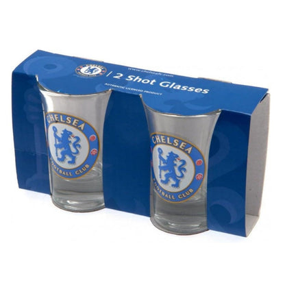 chelsea fc wordmark shot glasses (2-Pack)