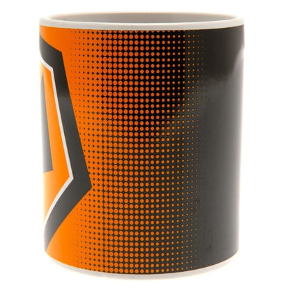 wolverhampton wanderers fc halftone ceramic mug