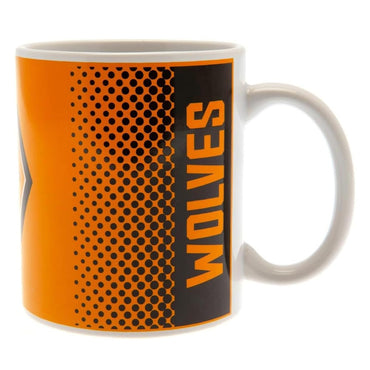 wolverhampton wanderers fc fade ceramic mug