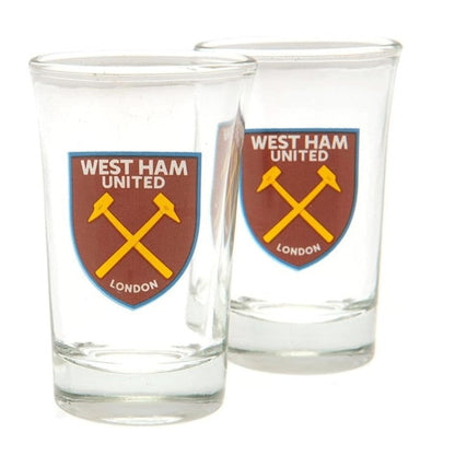 west ham united fc shot glasses