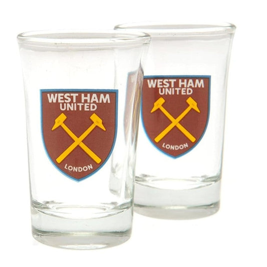 west ham united fc shot glasses
