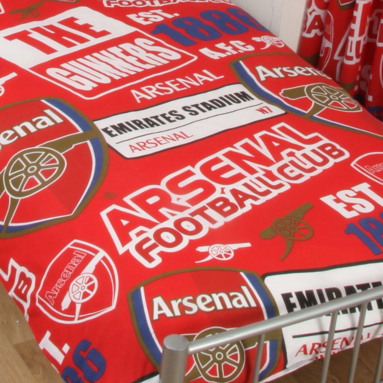 Arsenal FC Patch Single Duvet Cover