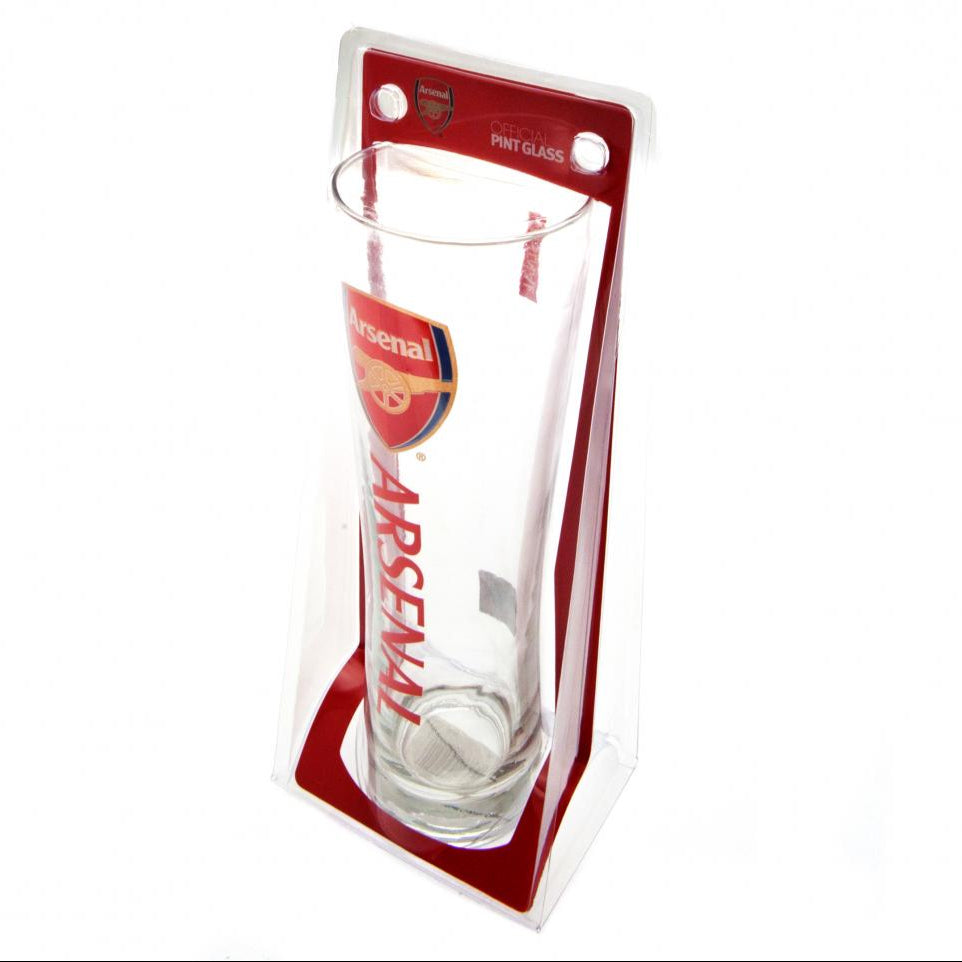 arsenal fc tall peroni pint glass