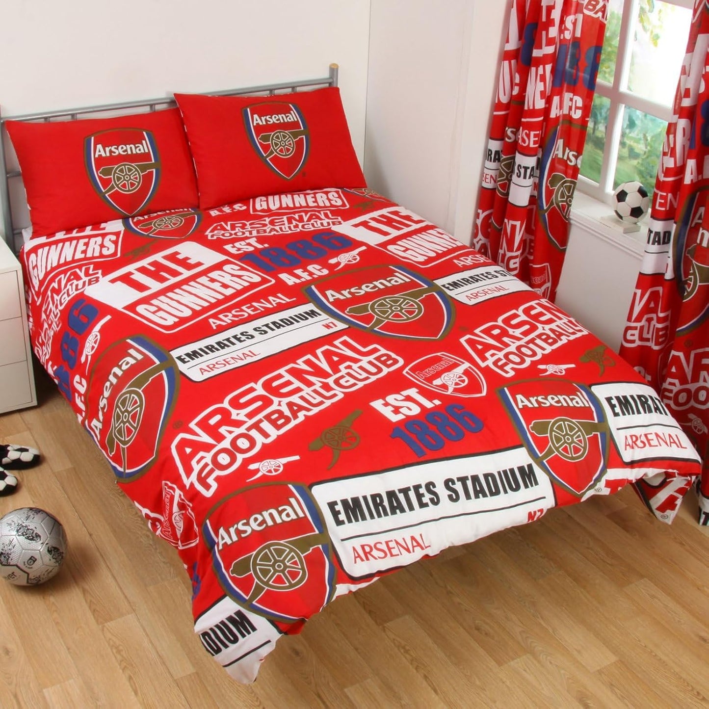 Arsenal FC Patch Double Duvet Cover Set