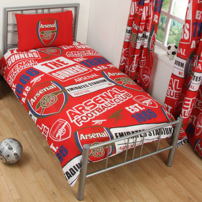 Arsenal FC Patch Single Duvet Cover