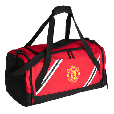 manchester united fc core stripe holdall / duffle bag