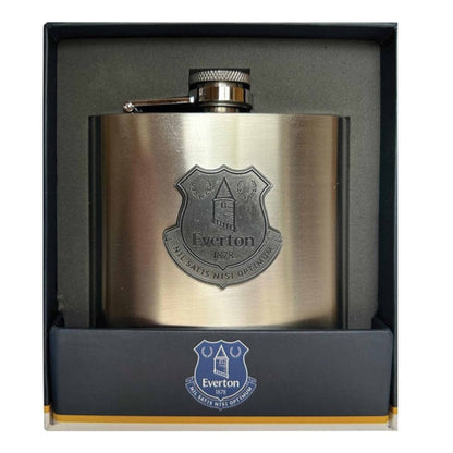 everton fc hip flask