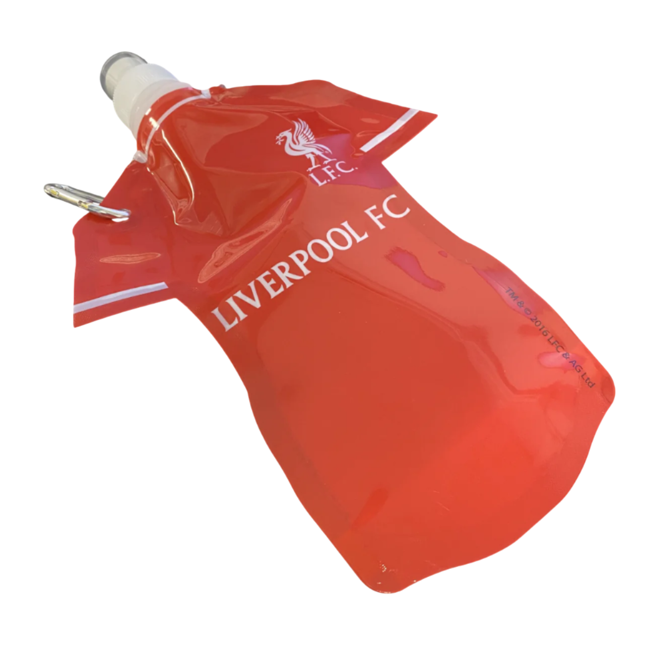 liverpool fc shirt shaped flat water bottle