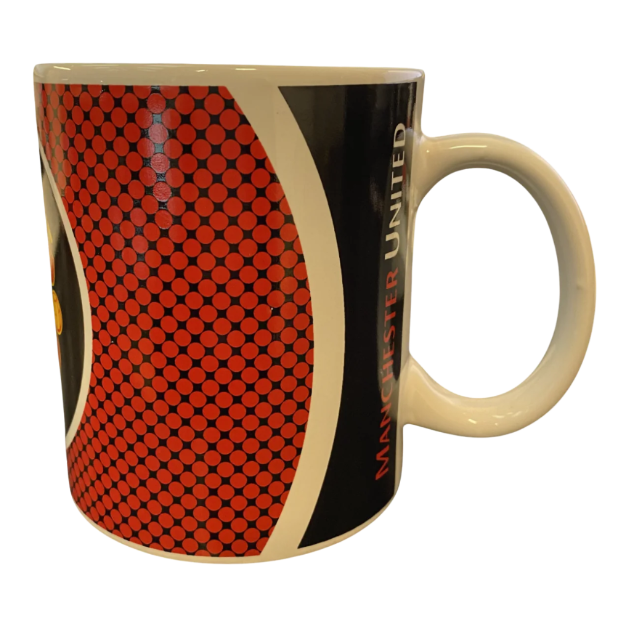 manchester united fc bullseye mug
