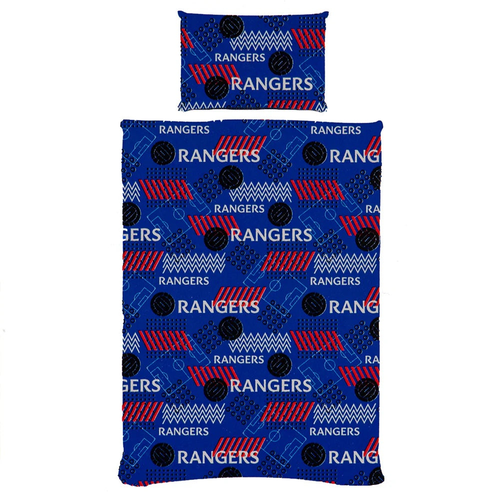 rangers fc pulse single duvet cover set