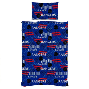rangers fc pulse single duvet cover set