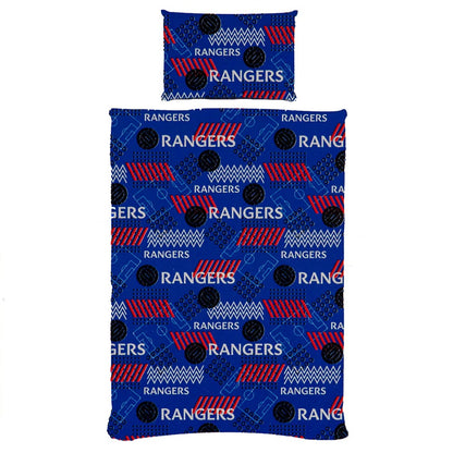 rangers fc pulse single duvet cover set