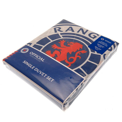 rangers fc pulse single duvet cover set