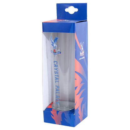 crystal palace fc tall slim pint glass