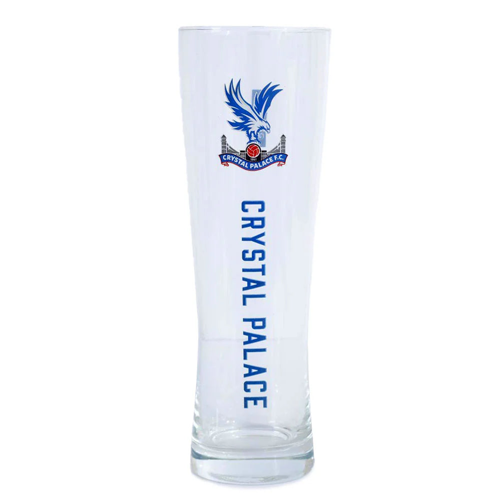 crystal palace fc tall slim pint glass