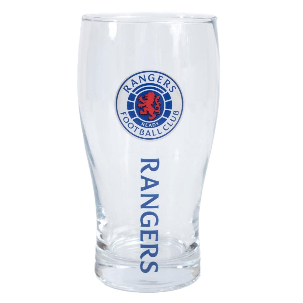 rangers fc tulip pint glass