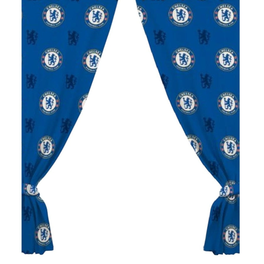 chelsea fc repeat crest curtains 72 inches