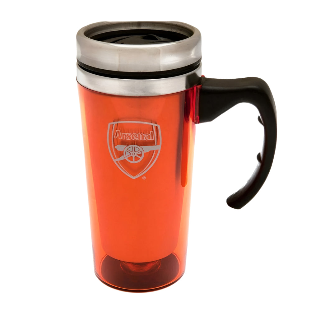 arsenal fc handle travel mug