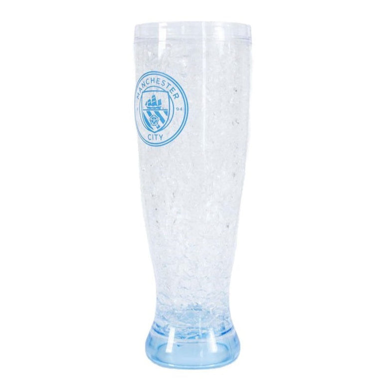 manchester city fc tall freezer glass