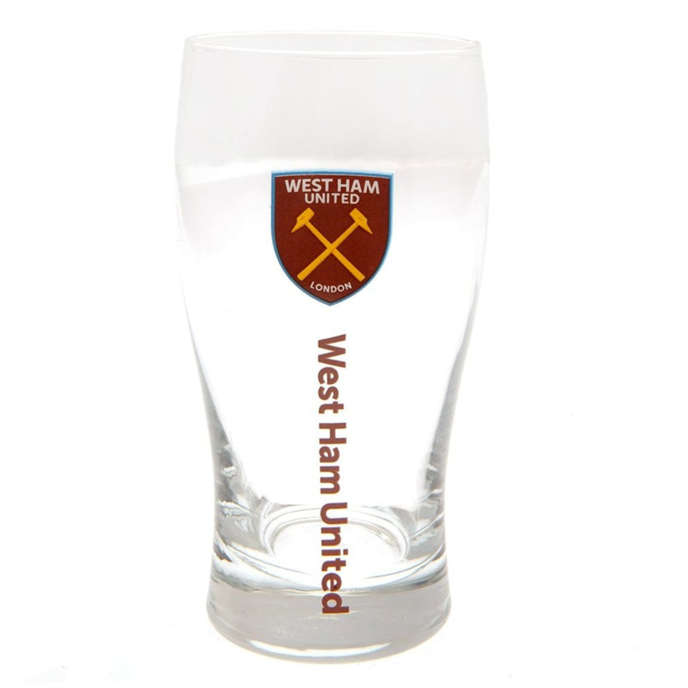 west ham united fc tulip pint glass