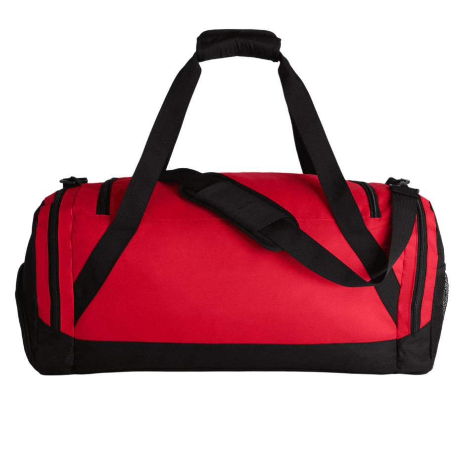manchester united fc core stripe holdall / duffle bag