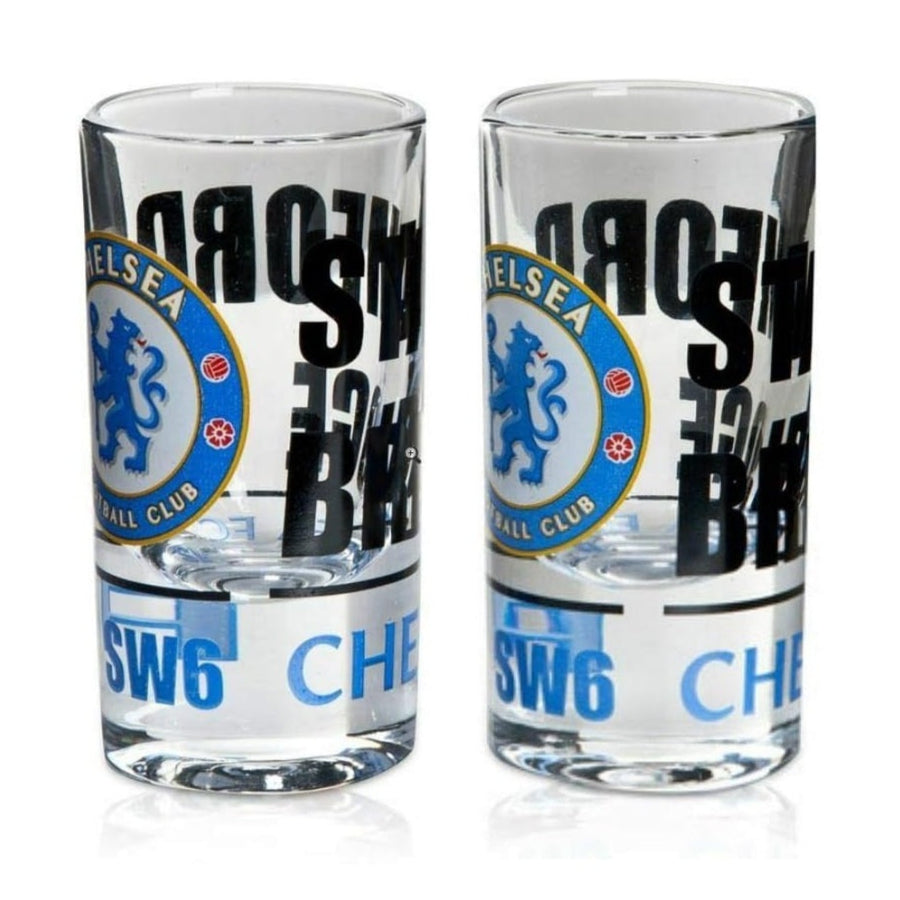 chelsea fc stamford bridge shot glasses (2-pack)