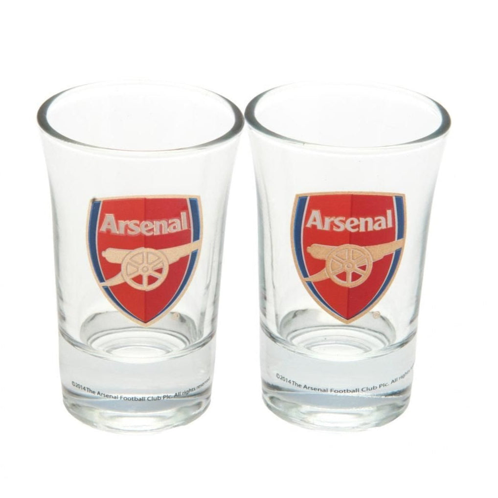 arsenal fc shot glasses