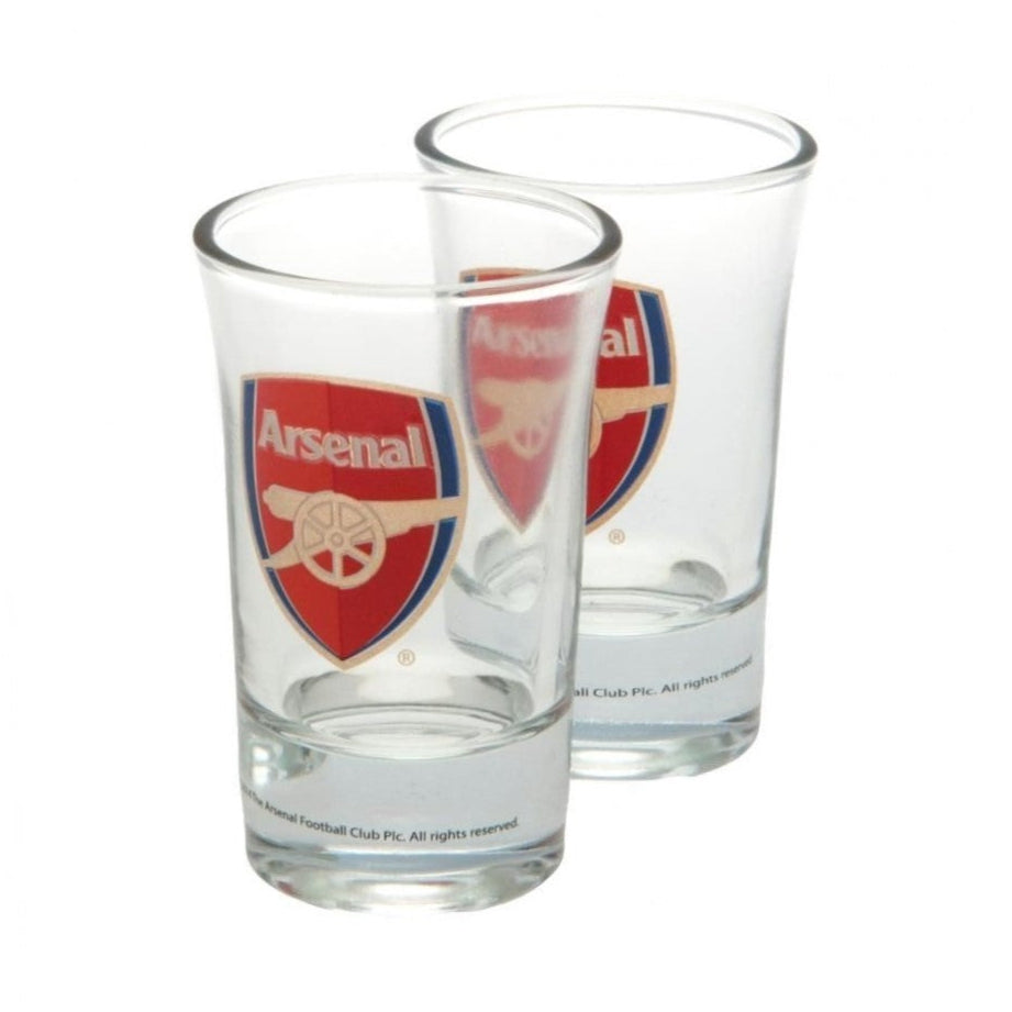 arsenal fc 2-pack shot glasses