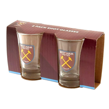 west ham united fc shot glasses