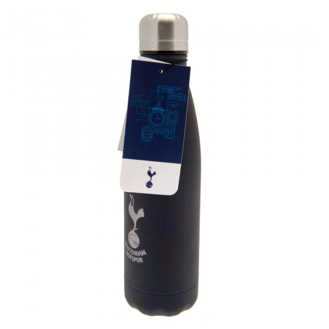 tottenham hotspur fc black thermal bottle flask