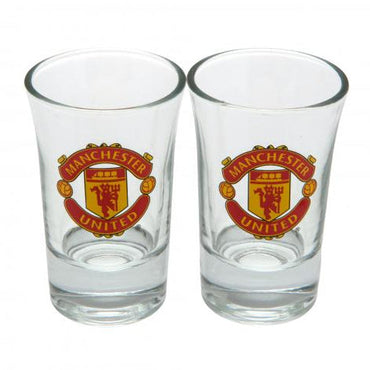 manchester united fc 2-pack shot glasses