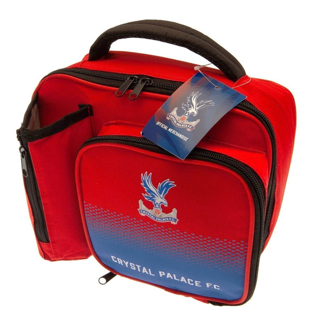 crystal palace fc fade lunch bag with bottle holder