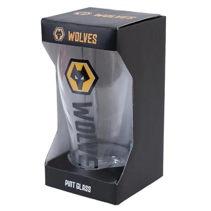 wolverhampton wanderers fc tulip pint glass
