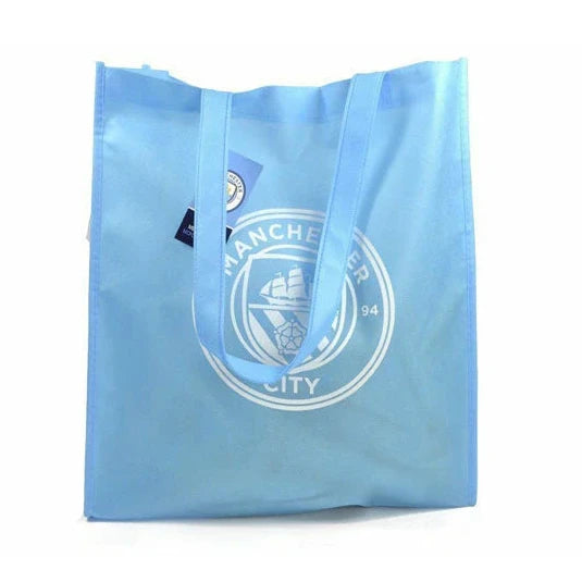 manchester city fc reusable tote bag (shopping bag)