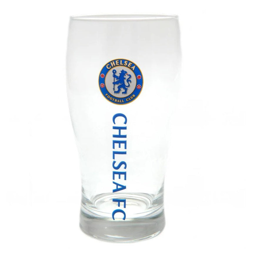 chelsea fc tulip pint glass